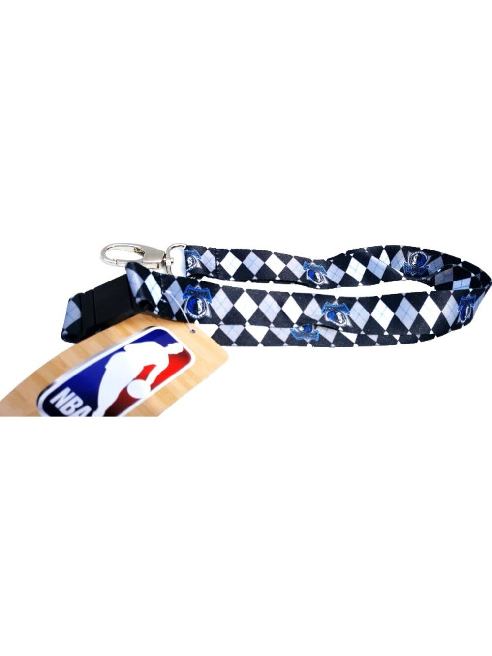 Dallas Mavericks Argyle Lanyard Keychain Reversible With Clip NBA New